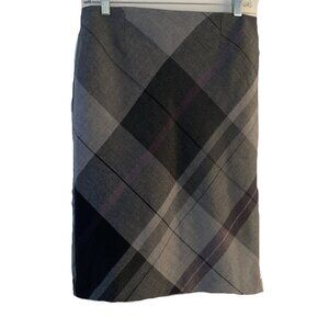Kenar Wool Plaid Pencil Skirt – Size 4 (NWOT)